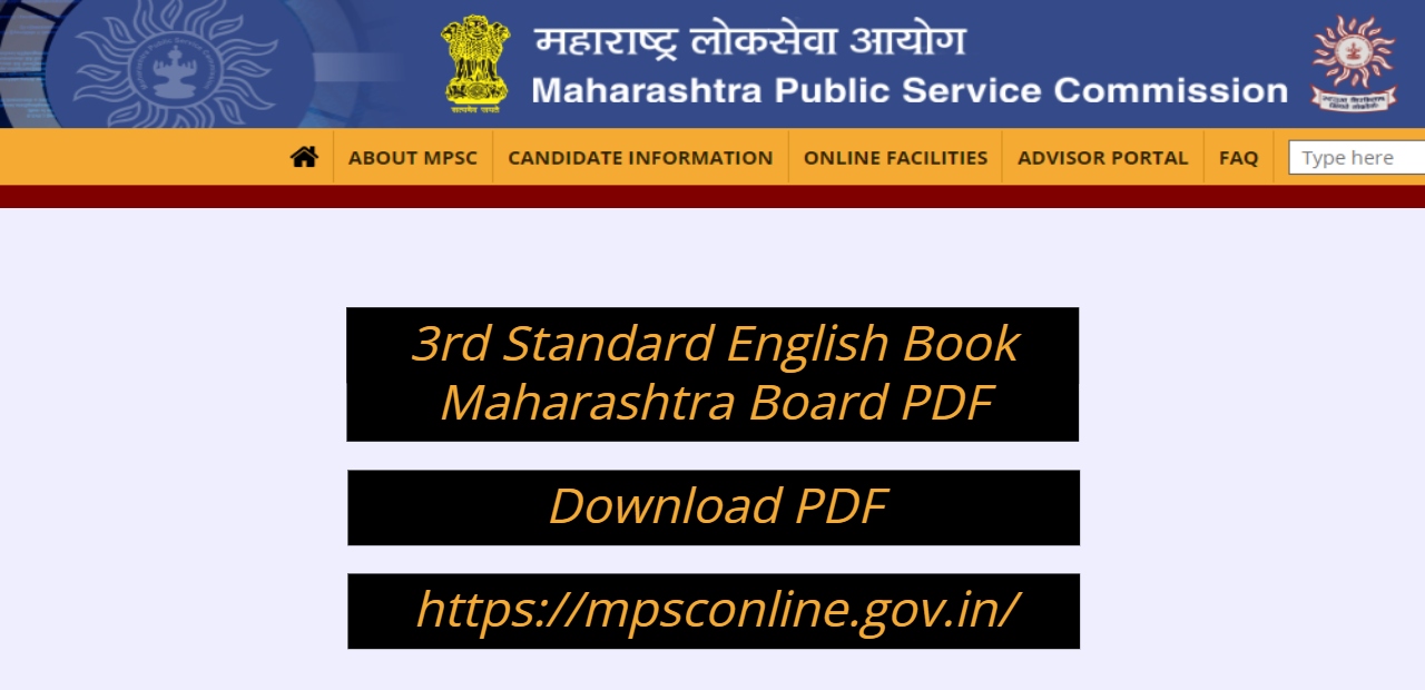 3rd Standard English Book Maharashtra Board PDF