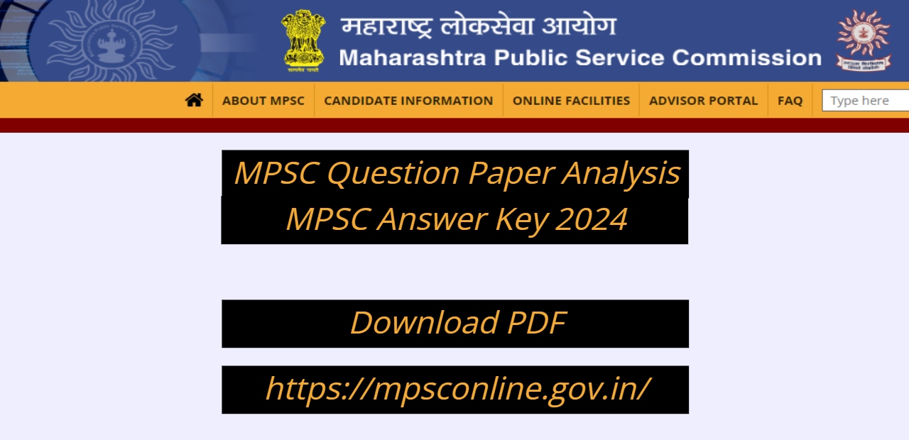 MPSC Question Paper Analysis