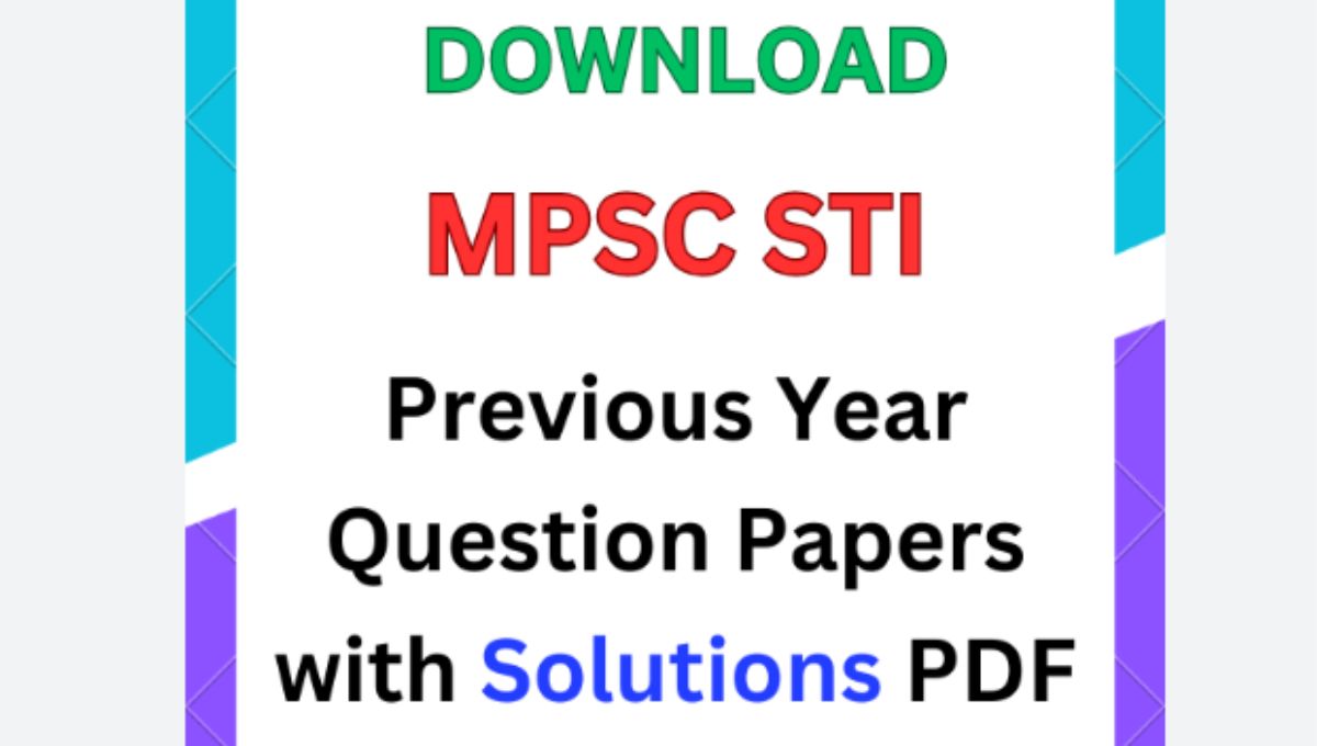 MPSC STI Question Paper