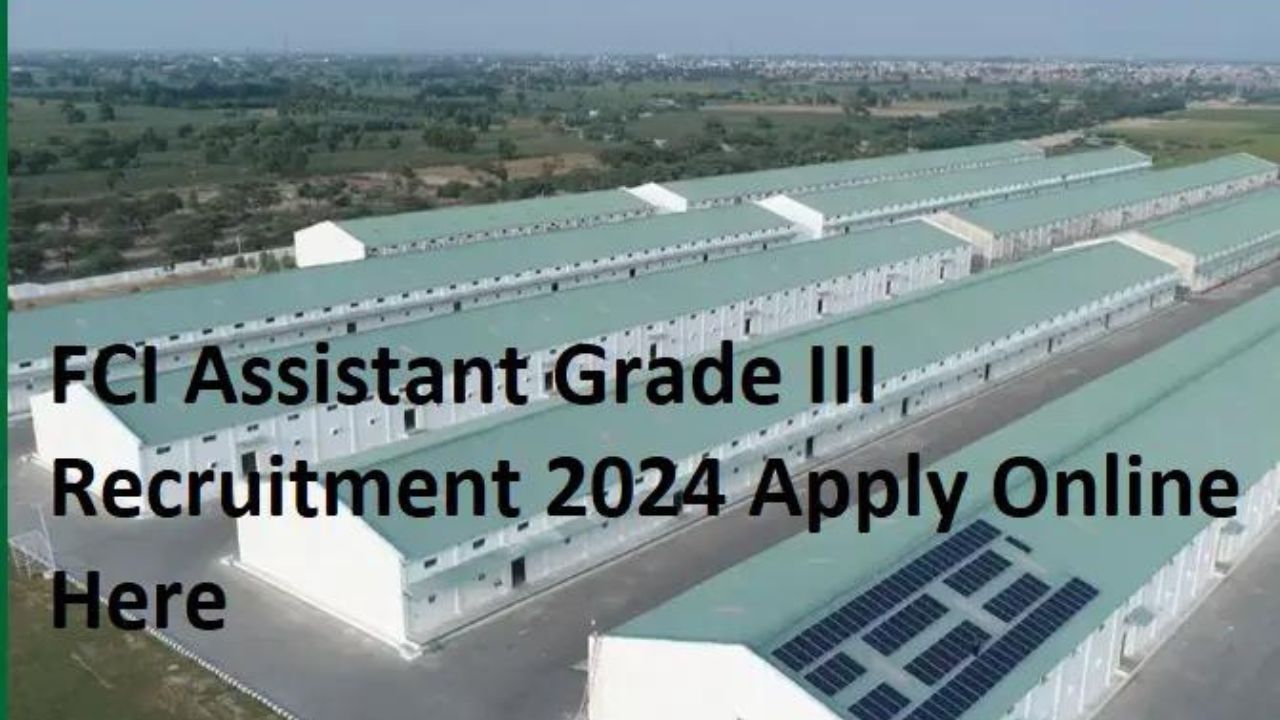 FCI Recruitment 2024 Notification PDF Assistant Grade 3 Rajasthan Pashu1