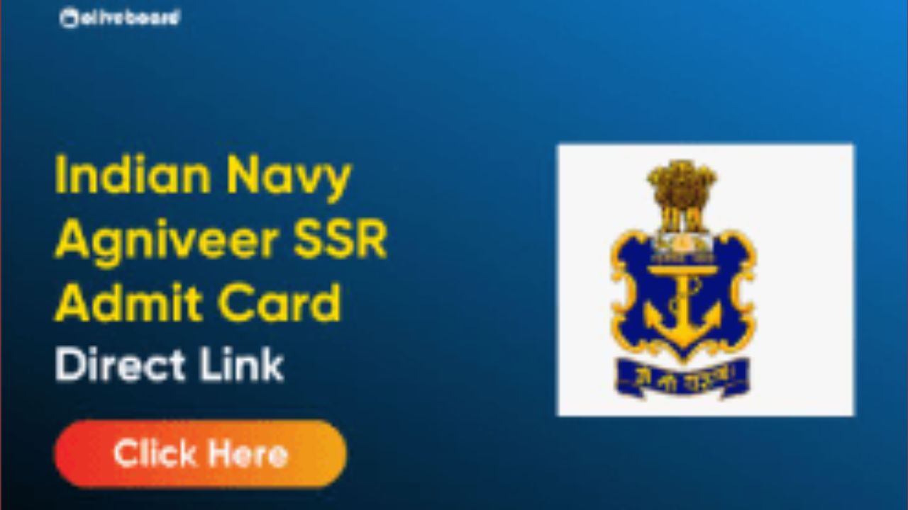 Indian Navy SSR/MR Admit Card 2024 Download Link