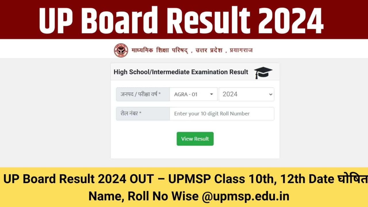 UP Board 9th Result 2024 Roll Number - How To Check The UP Board Class 9th Result 2024?